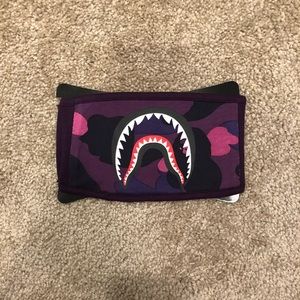 Purple Camo Bape Shark Mask